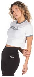 Fila Tionne Κοντομάνικο Crop Top Λευκό από το Favela