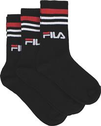 Fila Unique Αθλητικές Κάλτσες Μαύρες 3 Ζεύγη
