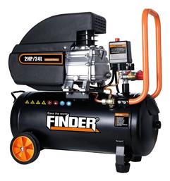 Κομπρεσέρ Αέρος με Ισχύ 2hp και Αεροφυλάκιο 24lt Finder