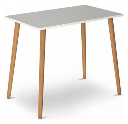 Fiona Τραπέζι Κουζίνας Ξύλινο Λευκό 90x55x75εκ. Megapap