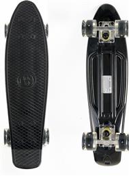 Fish Skateboards Mini Cruiser 6'' Complete Penny Board Μαύρο με Led Ρόδες