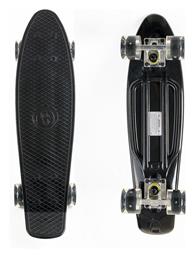 Mini Cruiser 6'' Complete Penny Board Μαύρο με Led Ρόδες Fish Skateboards