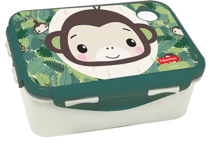 Monkey Πλαστικό Παιδικό Δοχείο Φαγητού Μ18 x Π11 x Υ6cm Fisher Price