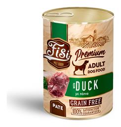 Dog Adult Grain Free Παπια Πατε 400gr Fisi
