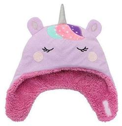 Unicorn Narwhal Παιδικό Σκουφάκι Διπλής Όψης Υφασμάτινο Λιλά Flapjackkids