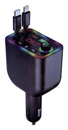 FM Transmitter Αυτοκινήτου με Bluetooth / Type-C / USB - Tradesor