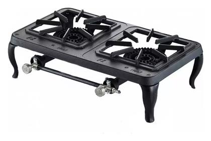 Europa Εστία Υγραερίου Διπλή 8kW 55x37x16.5cm Foker