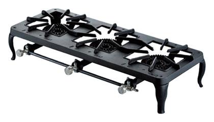 Europa Εστία Υγραερίου Τριπλή 12kW 79x37x16.5cm Foker