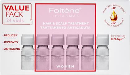 Foltene Hair & Scalp Treatment Αμπούλες Μαλλιών κατά της Τριχόπτωσης για Γυναίκες 24x6ml