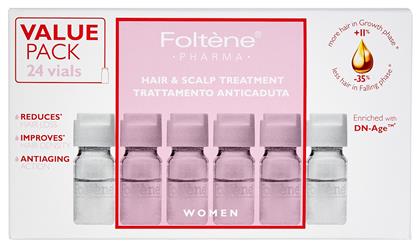 Hair & Scalp Treatment Αμπούλες Μαλλιών κατά της Τριχόπτωσης για Γυναίκες 24x6ml Foltene
