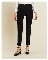 Γυναικείο Κρεπ Παντελόνι σε Slim Εφαρμογή Black Forel