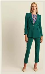 Μακρύ Γυναικείο Κρεπ Σακάκι Πράσινο Forel