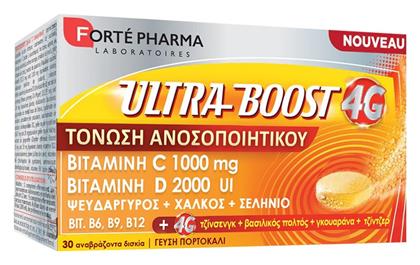 Ultra Boost 4G Πολυβιταμίνη Πορτοκάλι 30 αναβράζοντα δισκία Forte Pharma