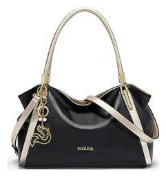 926097F Δερμάτινη Γυναικεία Τσάντα Shopper Ώμου Foxer