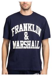 Ανδρικό T-shirt Μπλε με Λογότυπο Franklin & Marshall