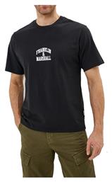 Ανδρικό T-shirt Μαύρο με Στάμπα Franklin & Marshall
