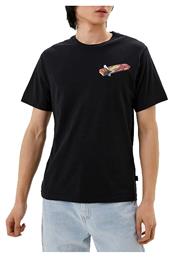 Ανδρικό T-shirt Μαύρο με Στάμπα Franklin & Marshall