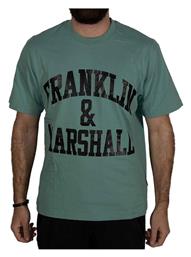 Ανδρικό T-shirt Πράσινο με Λογότυπο Franklin & Marshall