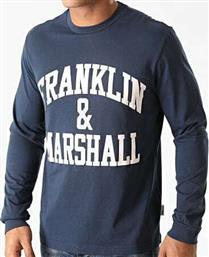 Franklin & Marshall Ανδρική Μπλούζα Μακρυμάνικη Navy Μπλε από το Cosmossport