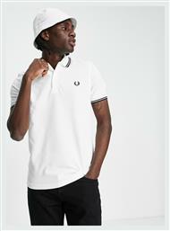 Ανδρικό T-shirt Κοντομάνικο Polo Λευκό Fred Perry