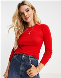 French Connection Babysoft crew neck knit jumper in red από το Asos