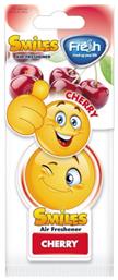 Αρωματική Καρτέλα Κρεμαστή Αυτοκινήτου Smiles Cherry Fresh Way