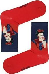 Chetic Frida Kahlo Γυναικείες Κάλτσες Με Σχέδια Κόκκινες