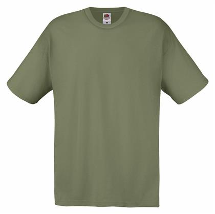 Original T Ανδρικό Διαφημιστικό T-shirt Κοντομάνικο Classic Olive Fruit of the Loom