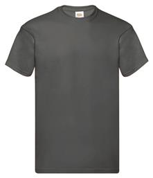 Original T Ανδρικό Διαφημιστικό T-shirt Κοντομάνικο Light Graphite Fruit of the Loom