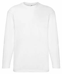 Valueweight Τ Ανδρική Διαφημιστική Μπλούζα Μακρυμάνικη σε Χρώμα Fruit of the Loom