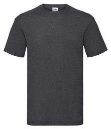 Valueweight T Ανδρικό Διαφημιστικό T-shirt Κοντομάνικο Dark Heather Grey Fruit of the Loom