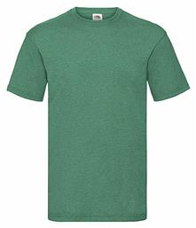 Valueweight Τ Ανδρικό Διαφημιστικό T-shirt Κοντομάνικο Heather Green Fruit of the Loom