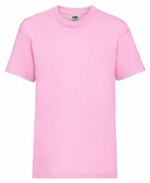 Valueweight Τ Ανδρικό Διαφημιστικό T-shirt Κοντομάνικο Light Pink Fruit of the Loom