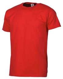 Valueweight Τ Ανδρικό Διαφημιστικό T-shirt Κοντομάνικο σε Κόκκινο Χρώμα Fruit of the Loom