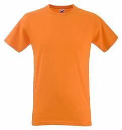 Valueweight Τ Ανδρικό Διαφημιστικό T-shirt Κοντομάνικο σε Πορτοκαλί Χρώμα Fruit of the Loom