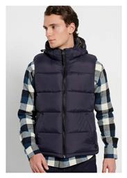 Αμάνικο Ανδρικό Μπουφάν Puffer Navy Μπλε Funky Buddha