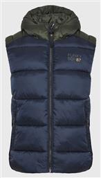 Αμάνικο Ανδρικό Μπουφάν Puffer Navy Μπλε Funky Buddha
