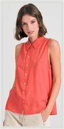 Αμάνικο Γυναικείο Πουκάμισο Sunset Coral Funky Buddha