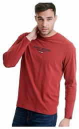 Funky Buddha Ανδρική Μπλούζα Μακρυμάνικη Tibetan Red από το Sportcafe