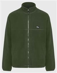 Ανδρική Ζακέτα Fleece με Φερμουάρ Πράσινη Funky Buddha