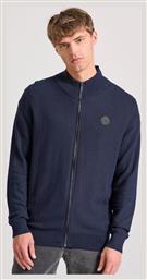 Ανδρική Ζακέτα Πλεκτή με Φερμουάρ Navy Μπλε Funky Buddha