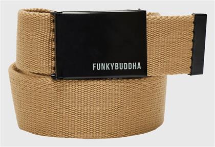Ανδρική Ζώνη Υφασμάτινη Ιμάντας Μπεζ Funky Buddha