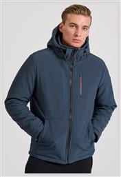 Ανδρικό Χειμωνιάτικο Μπουφάν Softshell Αδιάβροχο και Αντιανεμικό Navy Μπλε Funky Buddha