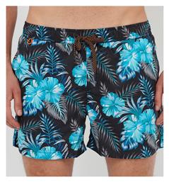 Ανδρικό Μαγιό Σορτς Black / Blue Floral Funky Buddha