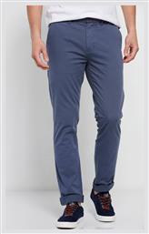 Funky Buddha Ανδρικό Παντελόνι Chino σε Ίσια Γραμμή China Blue