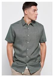 Ανδρικό Πουκάμισο Κοντομάνικο Dusty Green Funky Buddha