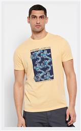 Ανδρικό T-shirt Κίτρινο με Στάμπα Funky Buddha