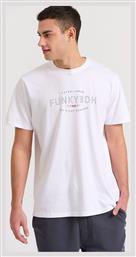 Ανδρικό T-shirt Κοντομάνικο Λευκό Funky Buddha