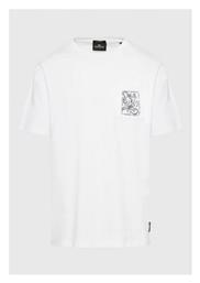 Ανδρικό T-shirt Κοντομάνικο Λευκό Funky Buddha