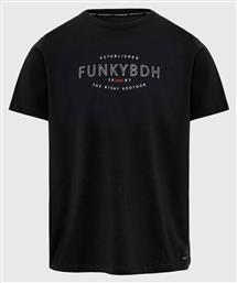 Ανδρικό T-shirt Κοντομάνικο Μαύρο Funky Buddha
